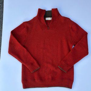 IrelandsEye Pure Wool Quarter/Half Zip Sweater (size L)